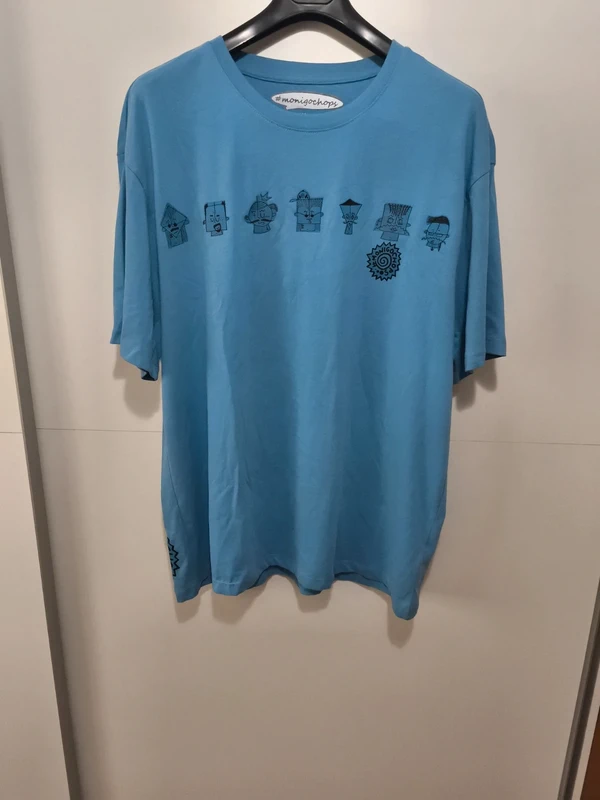 Camiseta azul claro XL
